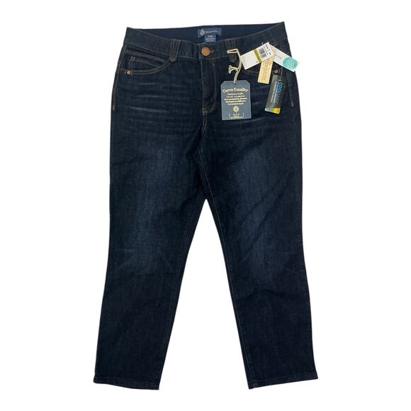 Democracy Ab Solution Skinny Jeans 14P Indigo Stretch Denim Vintage Wash - Picture 1 of 4